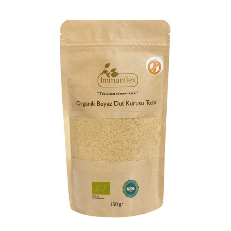 Immunflex Organic Gluten Free Dried White Mulberry Powder 150 gr