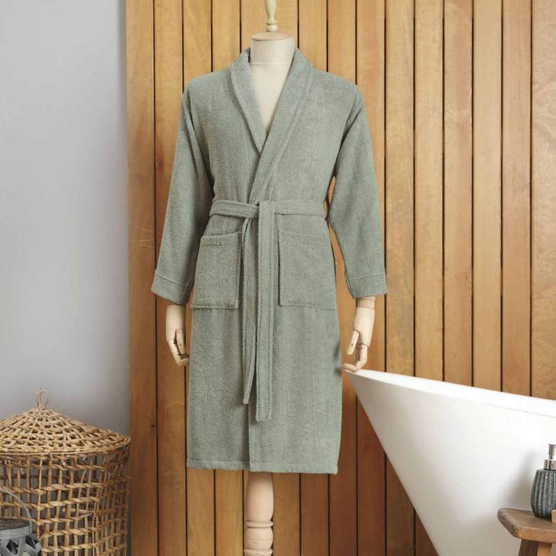 Karaca Home Dielle Green Recycle Women's Bathrobe S/M Karaca Home Dielle Green Recycle Women's Bathrobe S/M