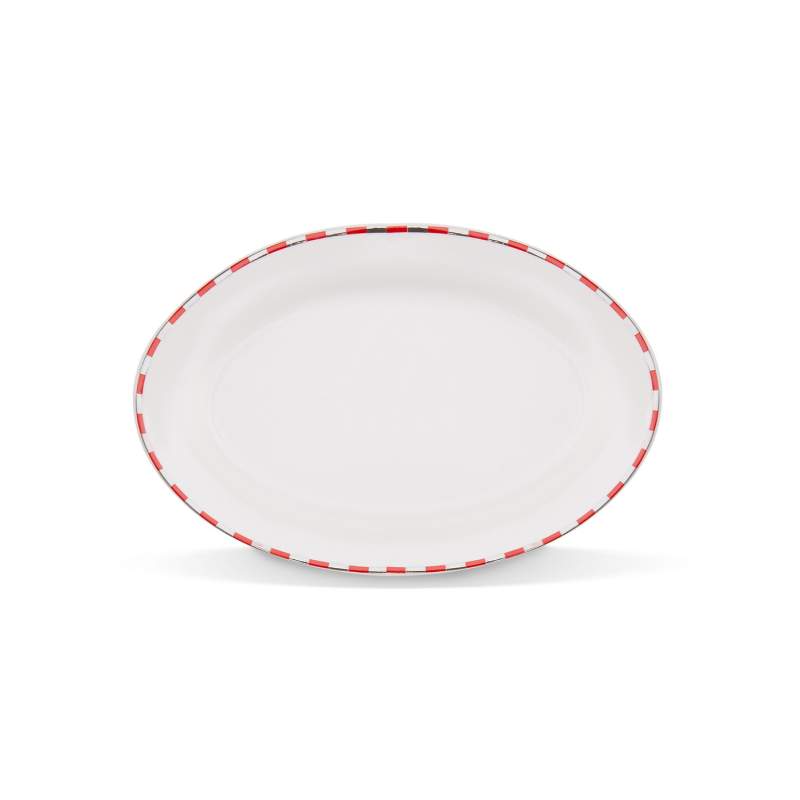 Karaca Aries Red Boat Plate 21 cm