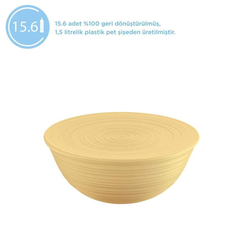 Guzzini Tierra Xl Salad Bowl with Lid - Yellow