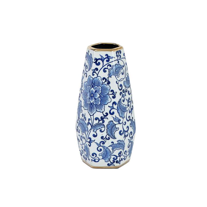 Karaca Home Blue White Vera Vase 26 cm