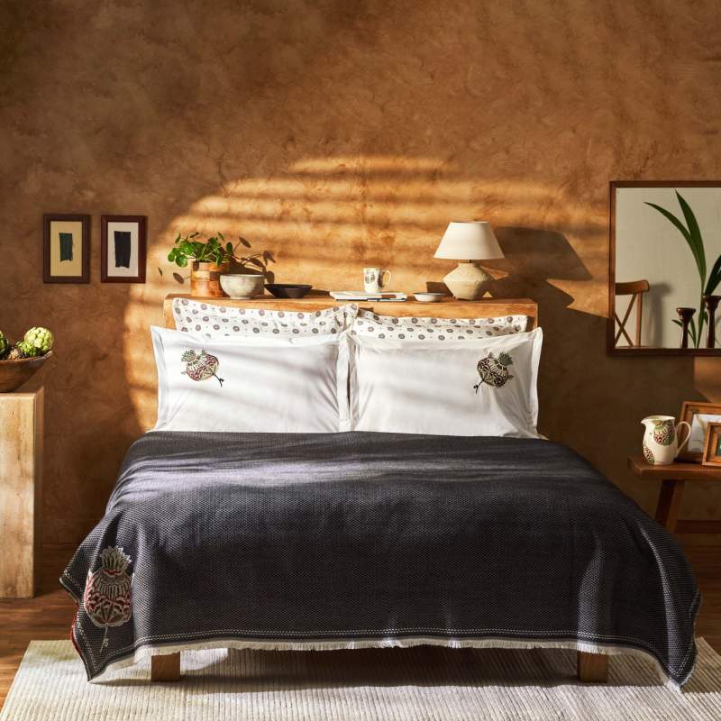 Karaca Home Paye Seljuk Series Artichoke 100% Cotton Double Nish Set Karaca Home Paye Seljuk Series Artichoke 100% Cotton Double Nish Set