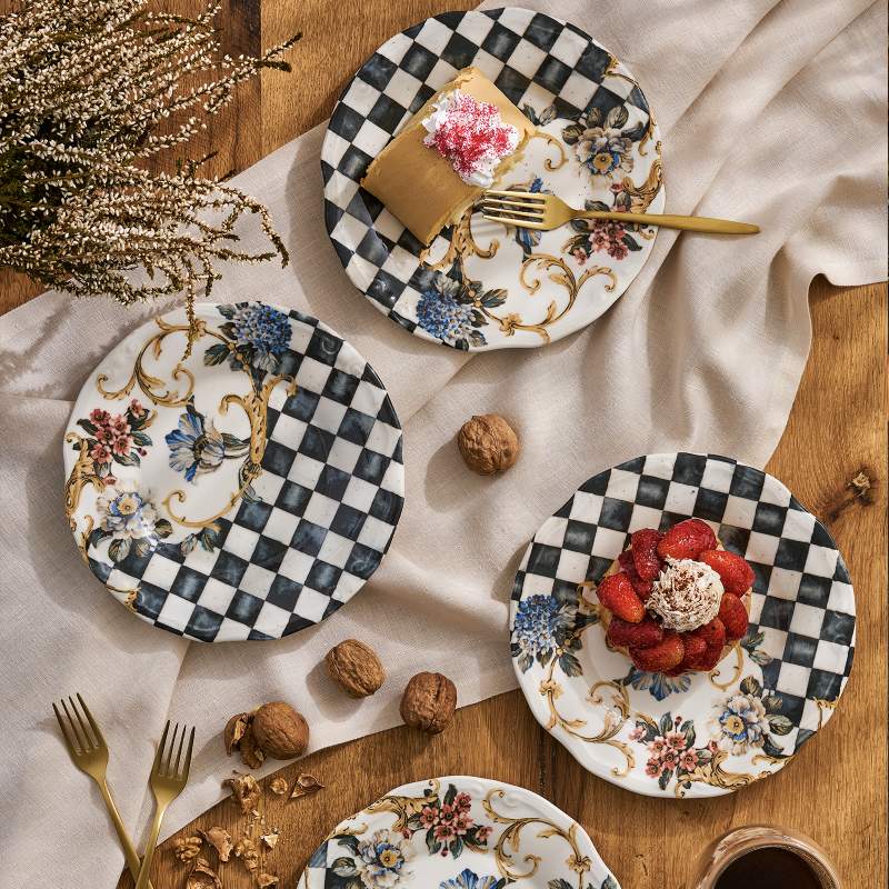 Emsan Victoria Set of 4 Cake Plates