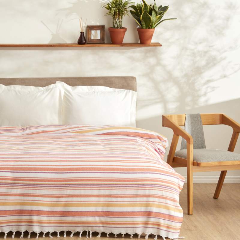 Karaca Home Montre Double Peshtemal Pike Orange