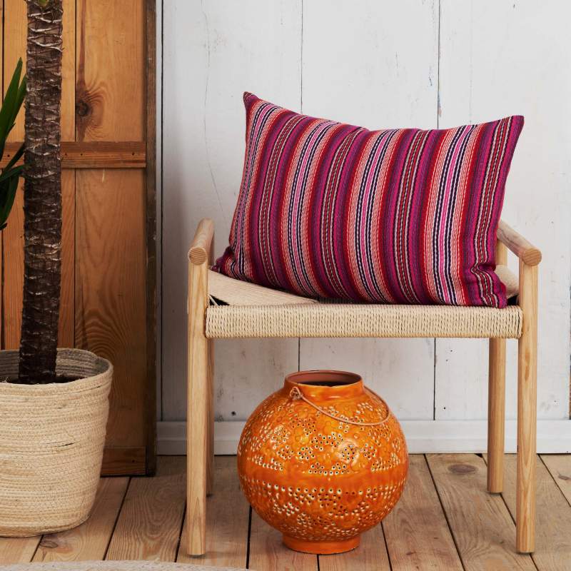 Karaca Home Morimo Orange Jacquard Throw Pillow 35 cm x 55 cm