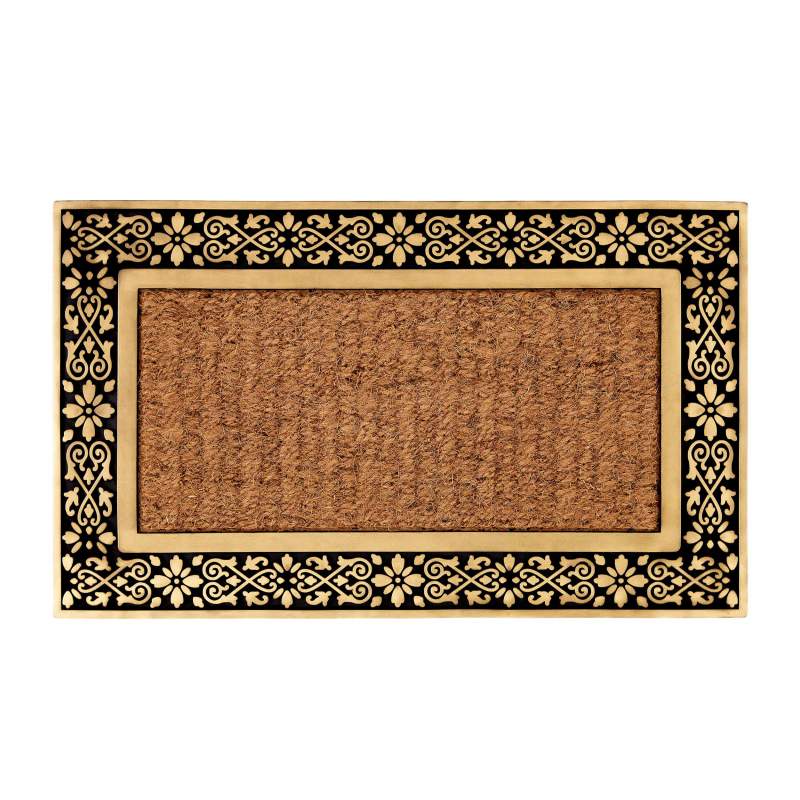 Cashmere Carpet Rubber Framed Coco Mat 45x75 cm