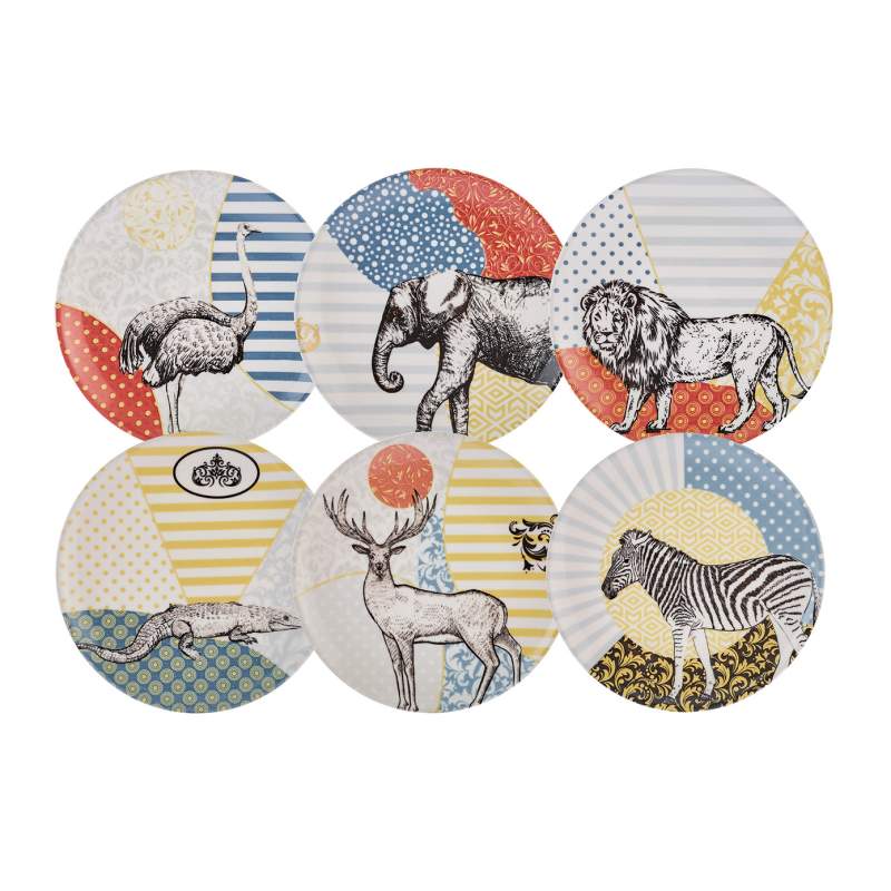 Karaca Animal Cake Set for 6 Persons 21 cm