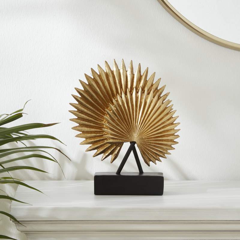Karaca Home Palm Trinket 24.5x8x28 cm Gold