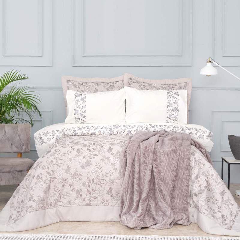 Karaca Home Flora Gray 8 Piece Dowry Set