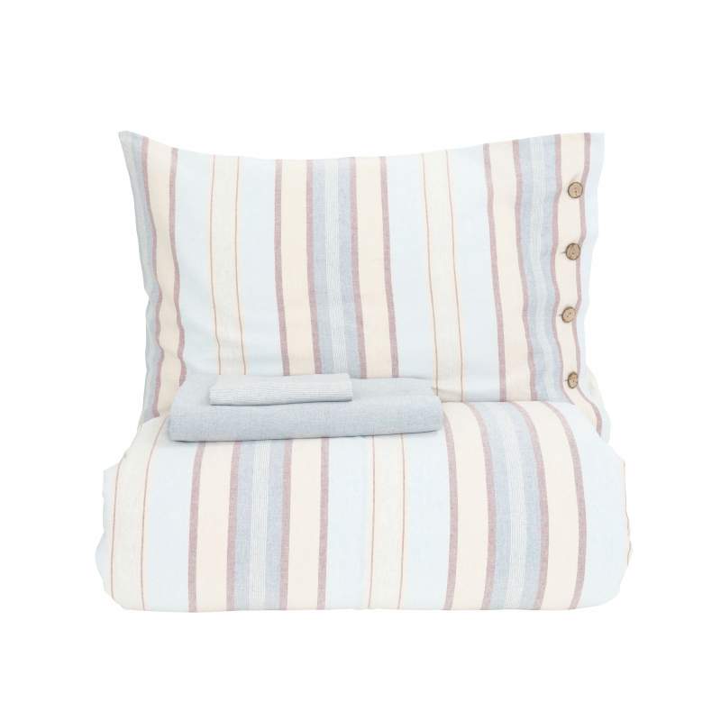 Karaca Home Arlo Blue Double Yarn Dyed Duvet Cover Set Karaca Home Arlo Blue Double Yarn Dyed Duvet Cover Set