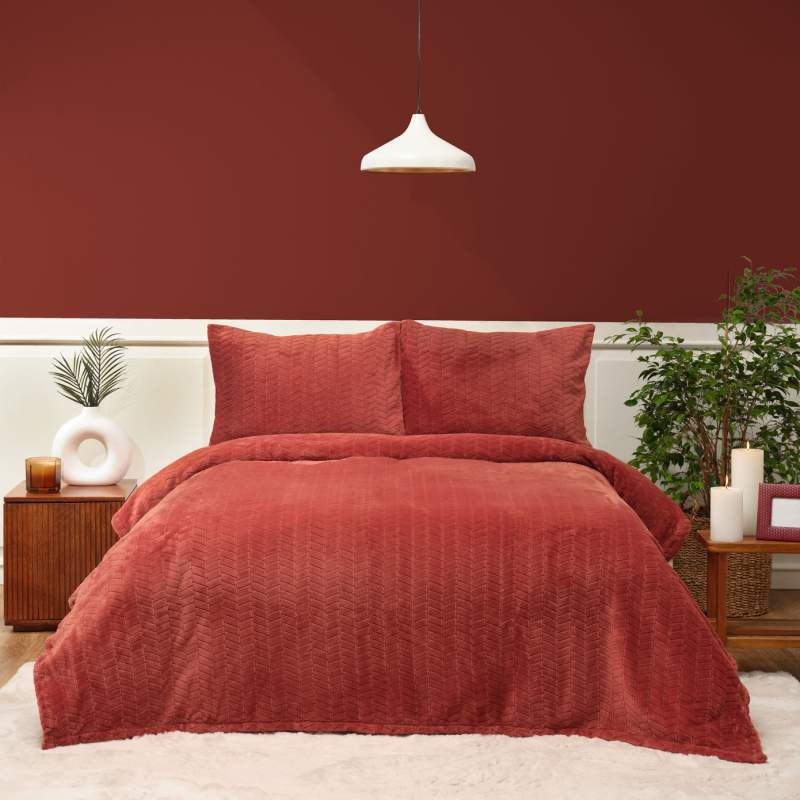 Karaca Home Terracotta Double Wellsoft Bedspread Karaca Home Terracotta Double Wellsoft Bedspread