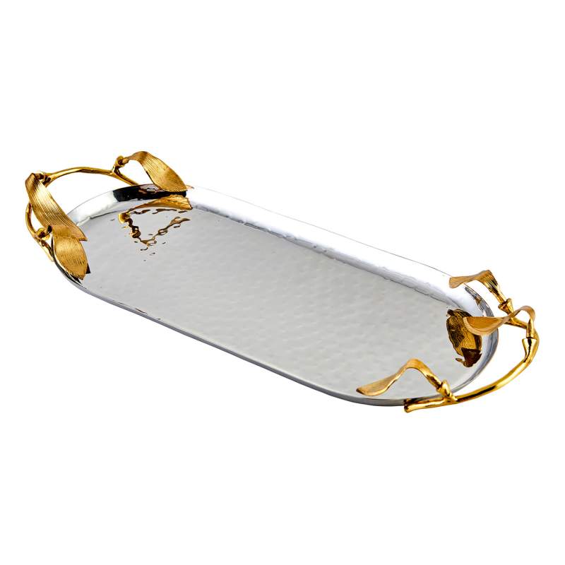 Jumbo Leaf Oval Tray 12223