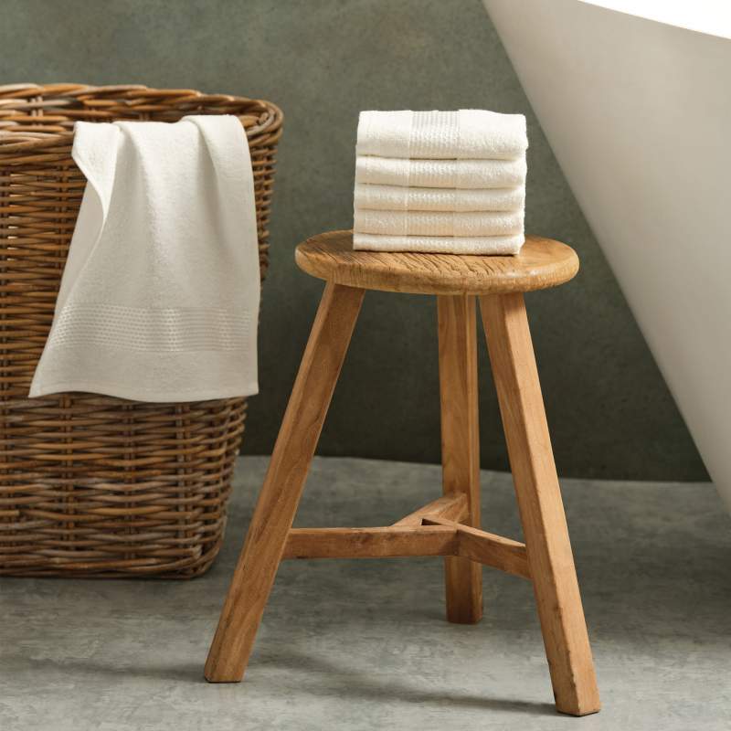 Karaca Home Off White 6 Pcs Towel Set 30x50 cm Karaca Home Off White 6 Pcs Towel Set 30x50 cm