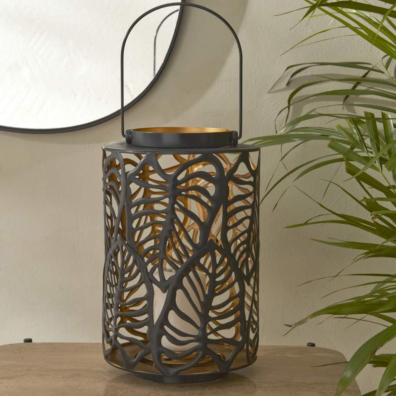 Karaca Home Timber Candle Holder 16x16x27 cm Black