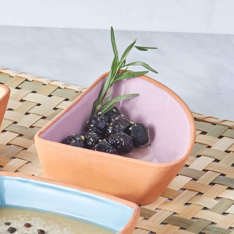 Karaca Baker Pink Triangle Breakfast Bowl 15 cm