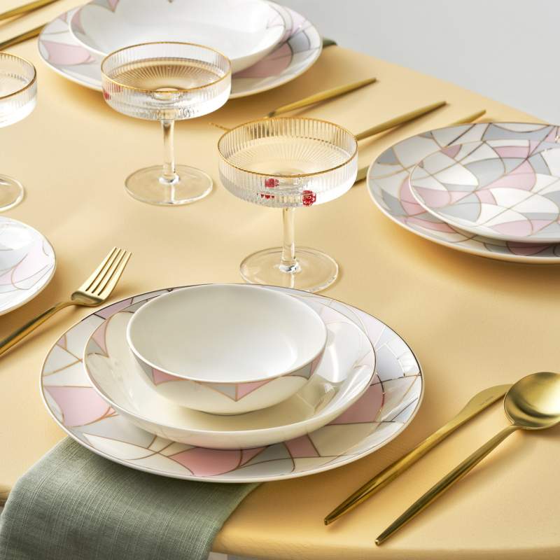 Karaca Bright 24 Pcs Porcelain Dinnerware Set for 6 Persons