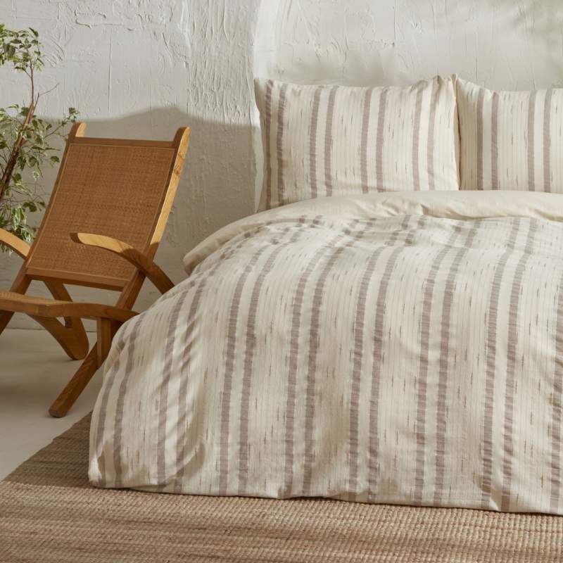 Karaca Home Cosmos 100% Cotton Single Duvet Cover Set Beige