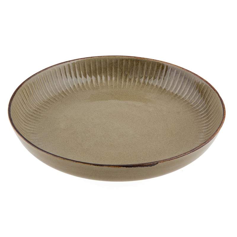Jumbo Terracota Deep Plate Beige 26 cm