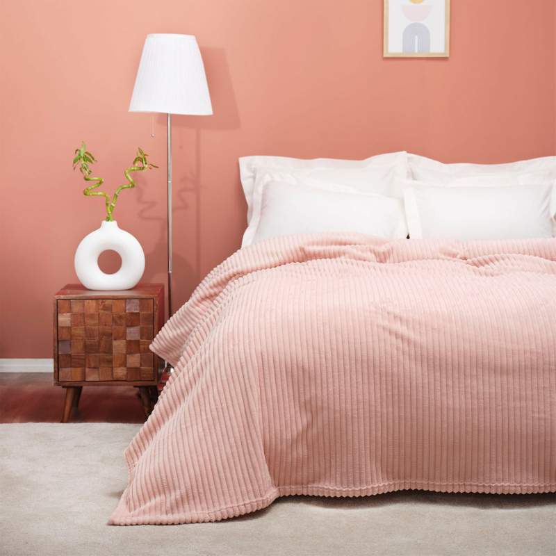 Karaca Home Joena Powder Double Blanket Karaca Home Joena Powder Double Blanket