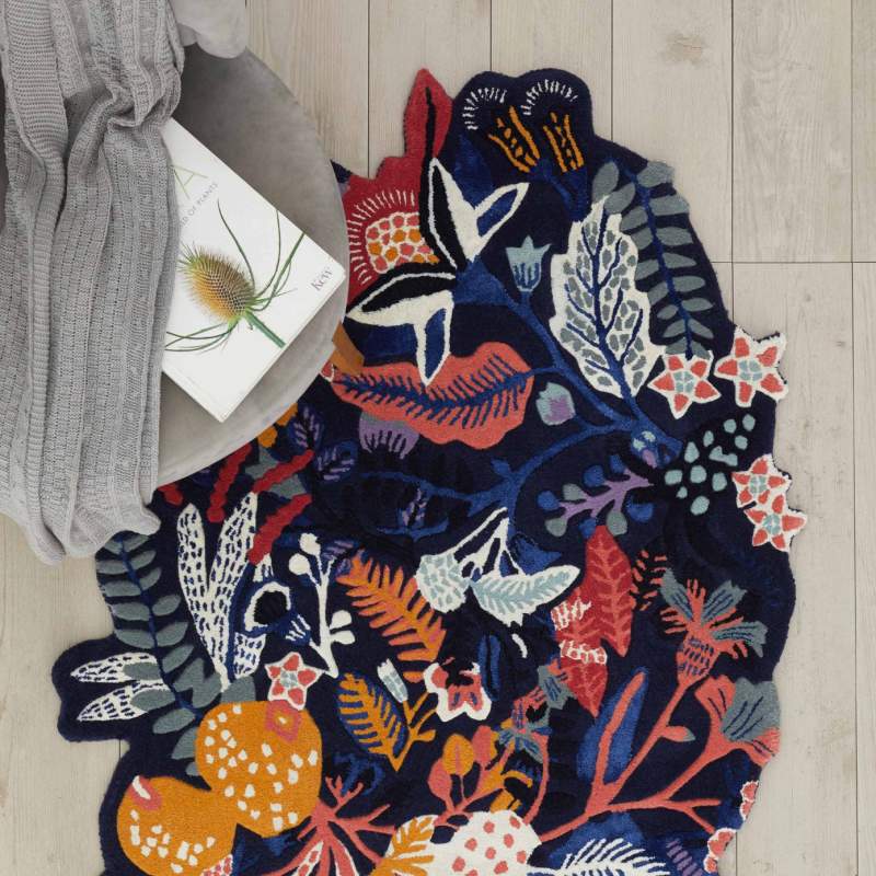 Cashmere Carpet Handmade Garden Violet 120x180 cm