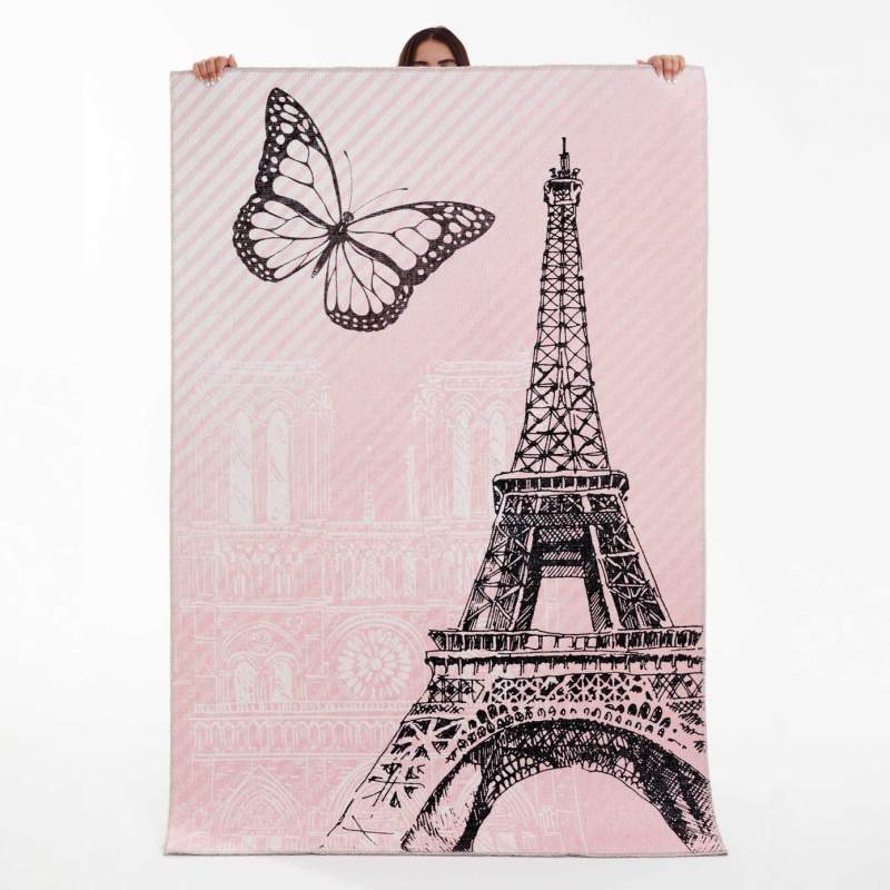 Cashmere Carpet Decorative Art Child/Teen Eiffel 80x150 cm Cashmere Carpet Decorative Art Child/Teen Eiffel 80x150 cm