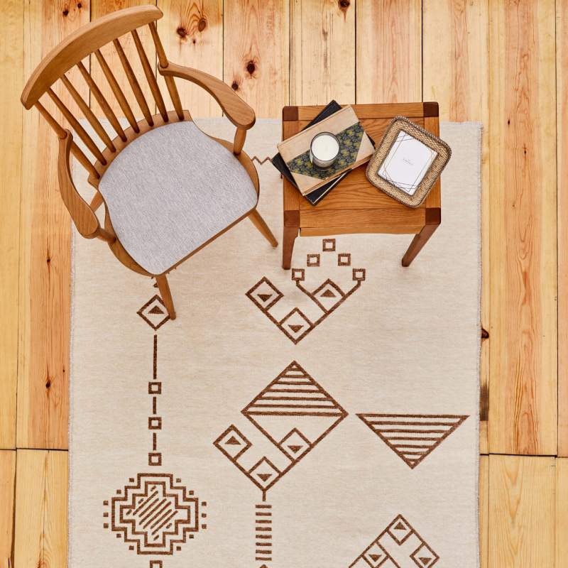 Cashmere Carpet Doğasever Recycled Timeless Carpets Earrings Double Sided 120x180 cm