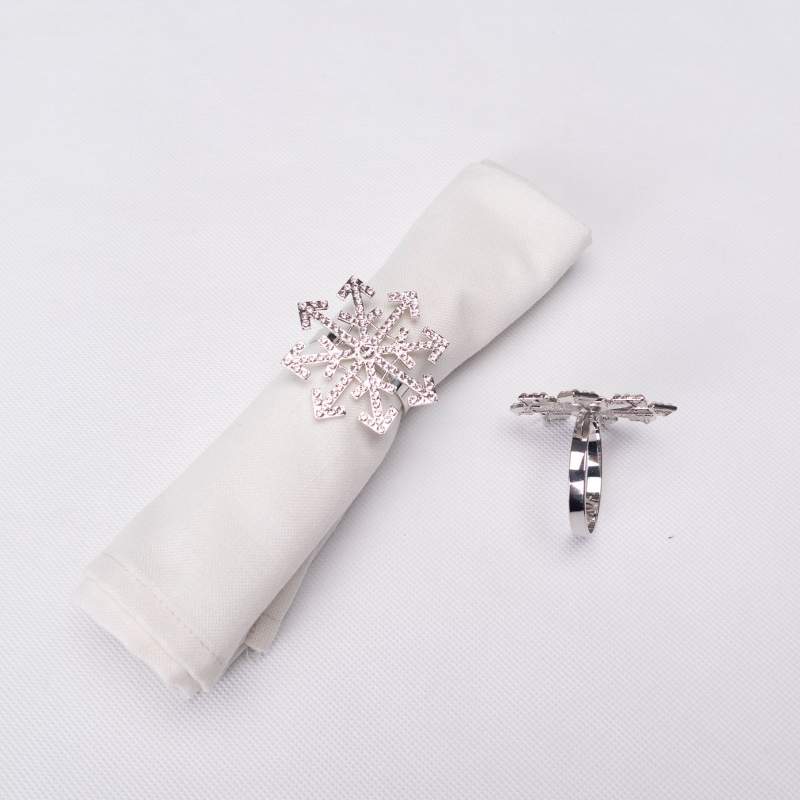 Karaca Home Snowflake 2 Piece Napkin Ring Karaca Home Snowflake 2 Piece Napkin Ring