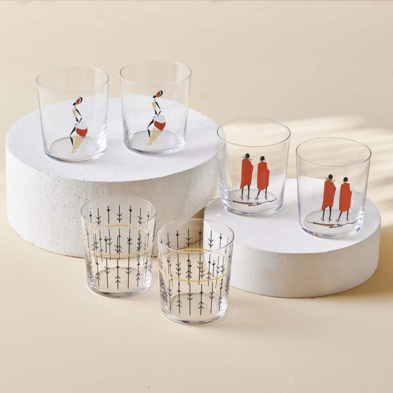 Karaca Etnico 6 Pcs Water Glass 350 ml