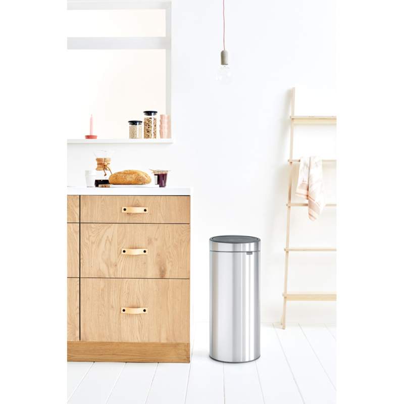 Brabantia Matt Steel New 30 lt Touchscreen Trash Bin