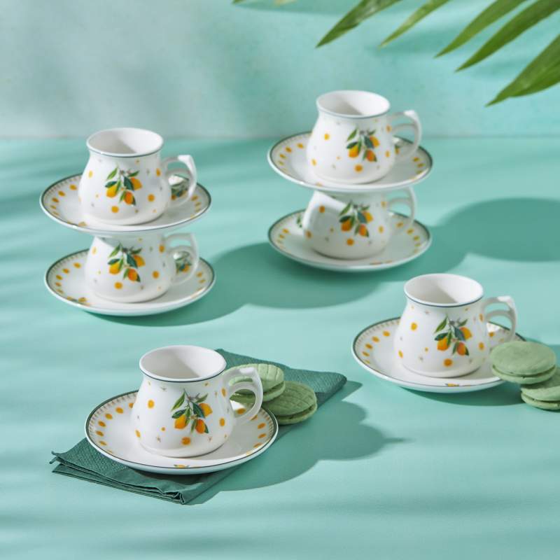 Emsan Limon 6 Person Coffee Cup Set
