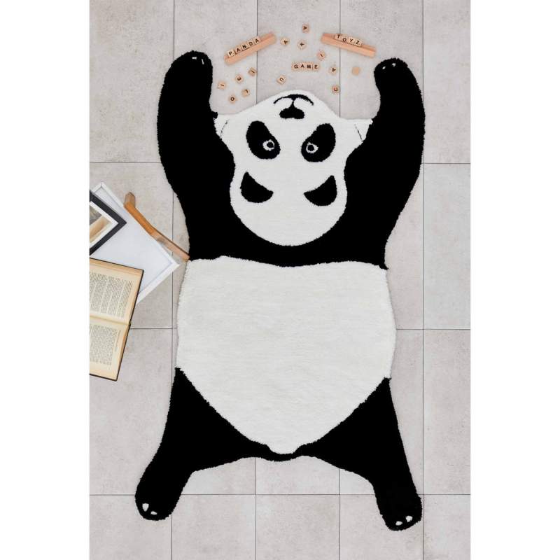 Cashmere Carpet Nature Lover Recycled Cute Friends Panda 120x175 cm