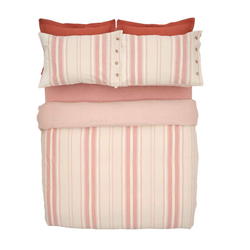 Karaca Home Palma Double Duvet Cover Set Terracotta