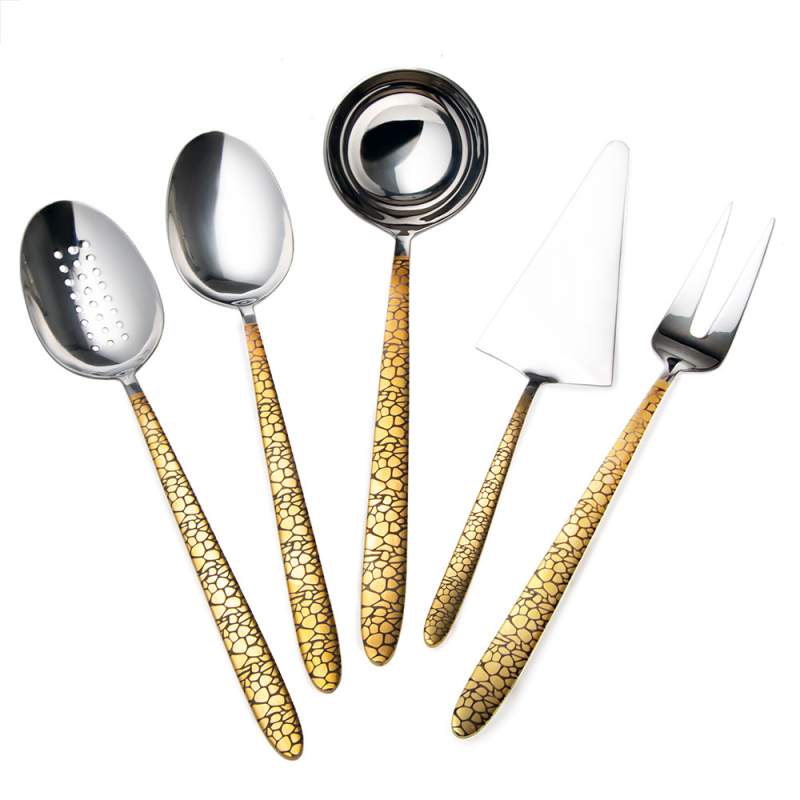 Jumbo 9400 Safari Gold 5-Piece Serving Set