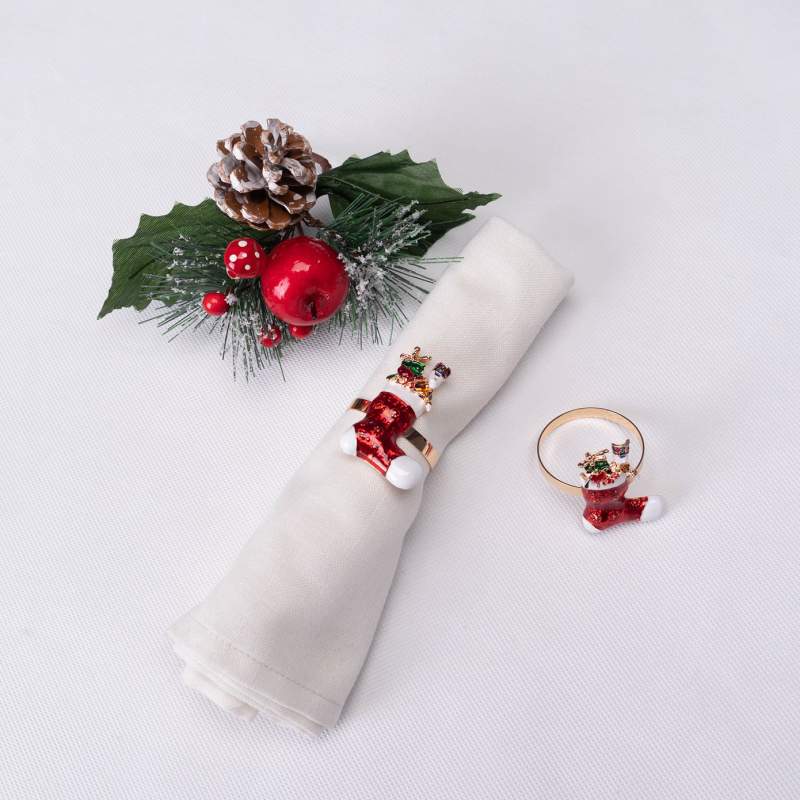 Karaca Home Socks 2 Pcs Napkin Ring Karaca Home Socks 2 Pcs Napkin Ring