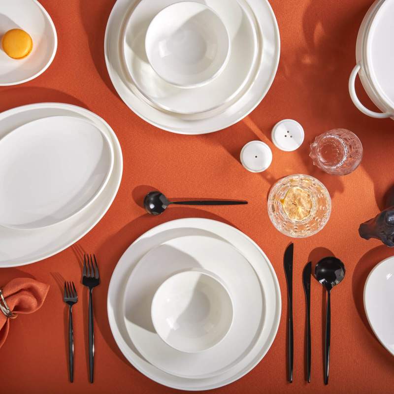 Jumbo New Line 61 Pieces Dinnerware Set for 12 People