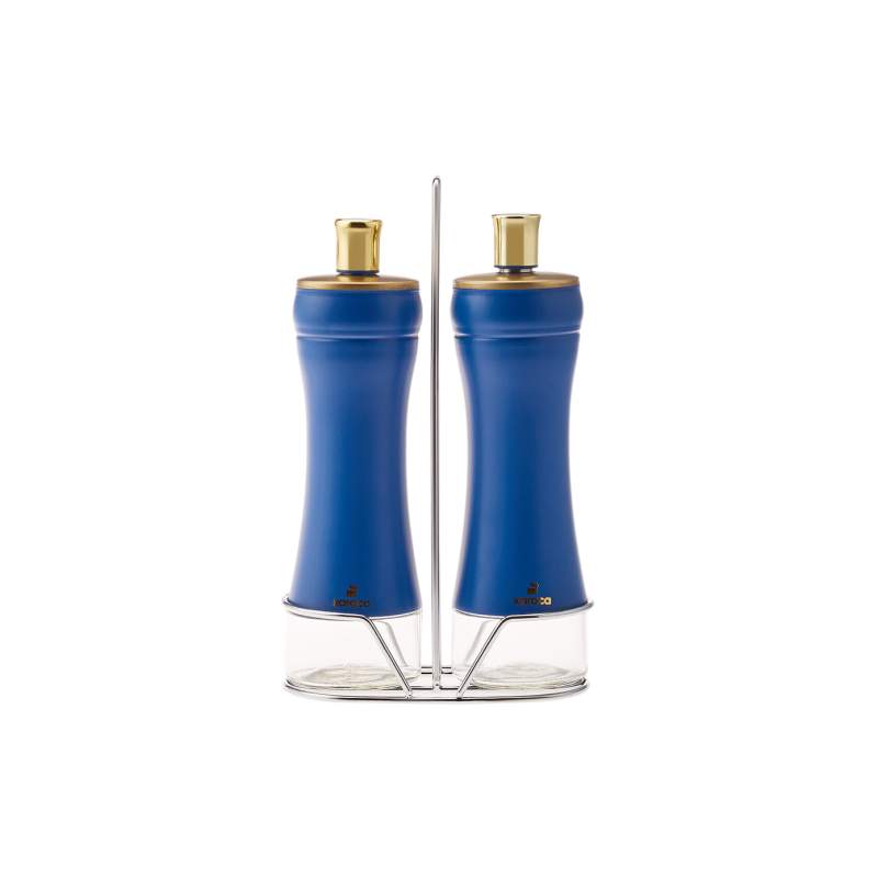 Karaca Blue Berry Glass Oil and Vinegar