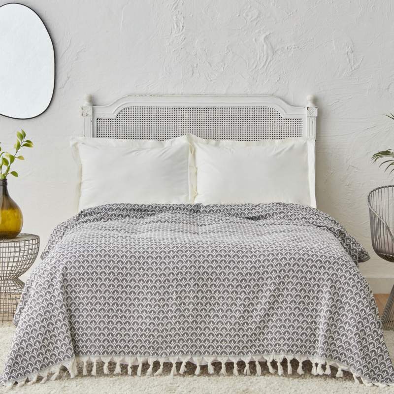 Karaca Home Cordoba Double Pique 200x230 cm Anthracite