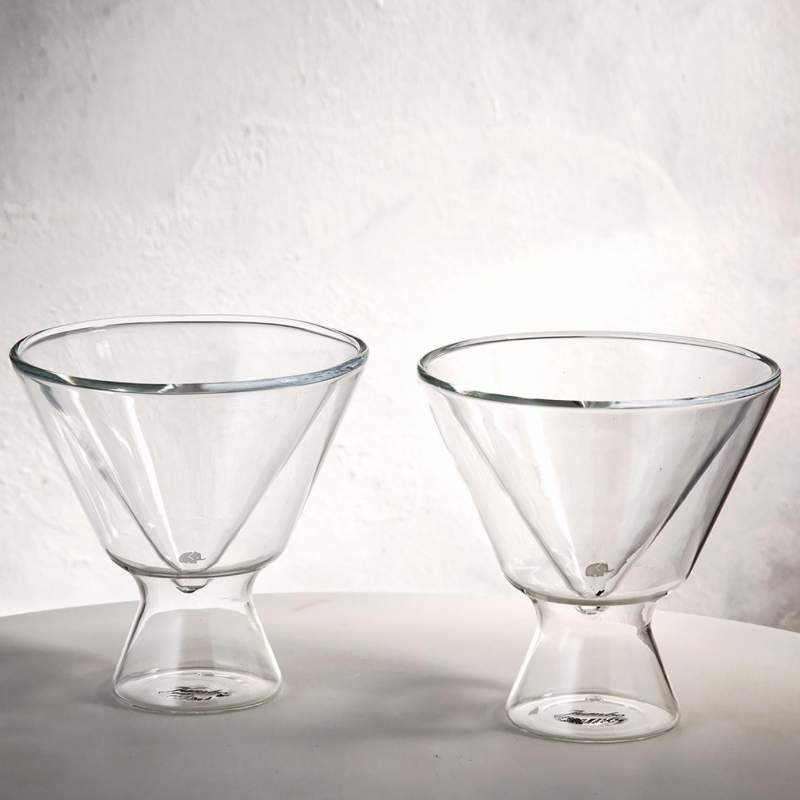 Jumbo Glory 2 Double Wall Double Walled V Glass 150 Ml