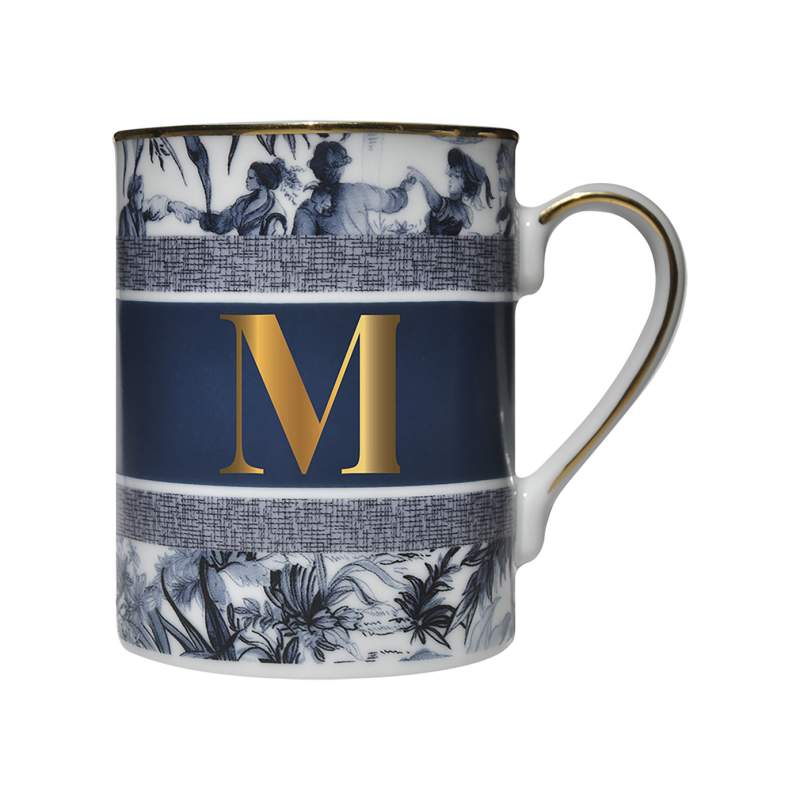 Baci Milano Alphabet Mug with Letter M