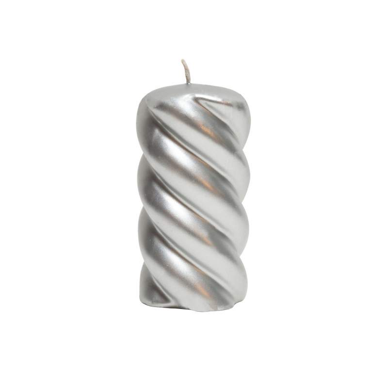 Karaca Home Spin Column Silver Candle Karaca Home Spin Column Silver Candle