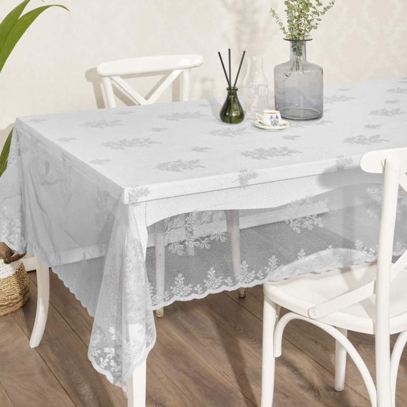 Sarah Anderson Ellis Gray Tablecloth