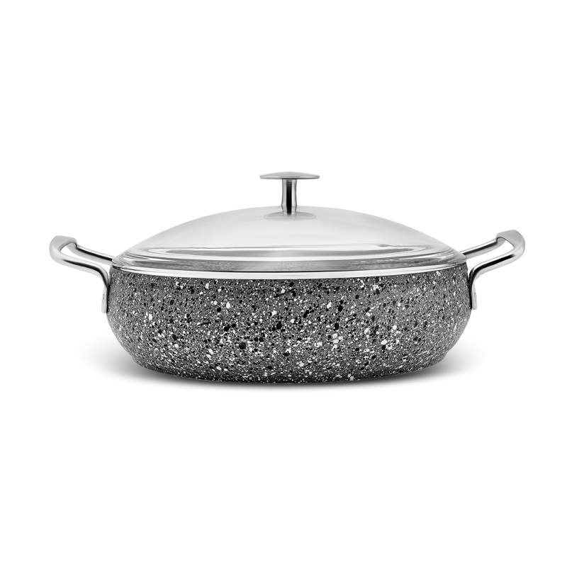 Karaca Avanos Stone Bio Granite Low Pot 30 cm