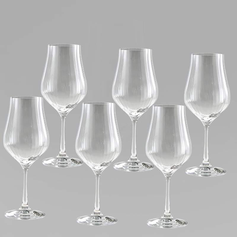 Jumbo Tulipa 6 Pcs Wine Glasses 450ml