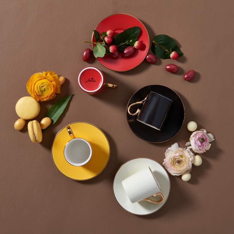 Jumbo Mix Set of 4 Coffee Cups