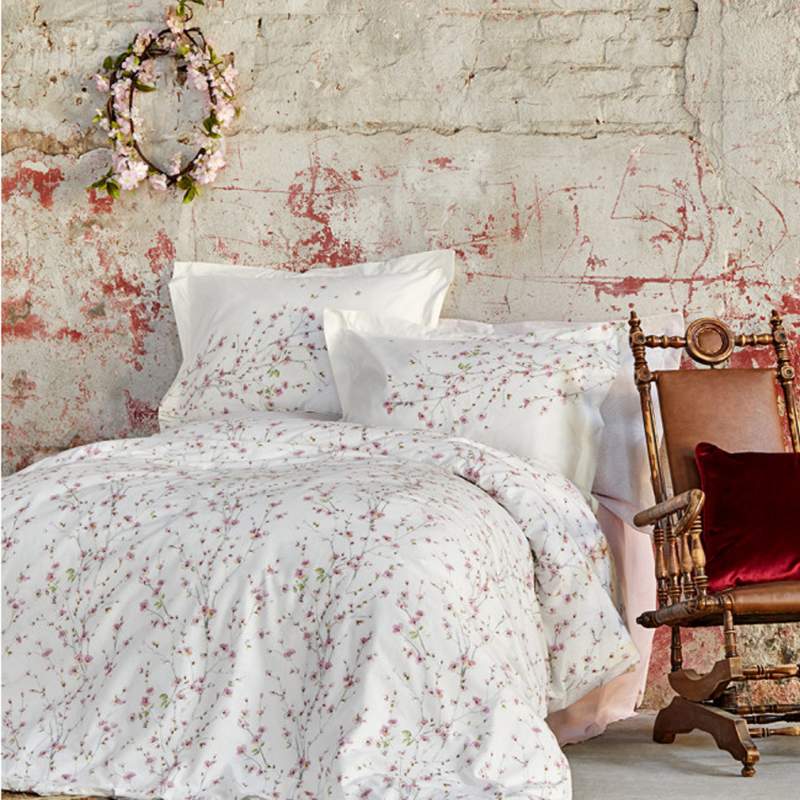 Karaca Home Annata Salmon 100% Cotton Double Duvet Cover Set Karaca Home Annata Salmon 100% Cotton Double Duvet Cover Set