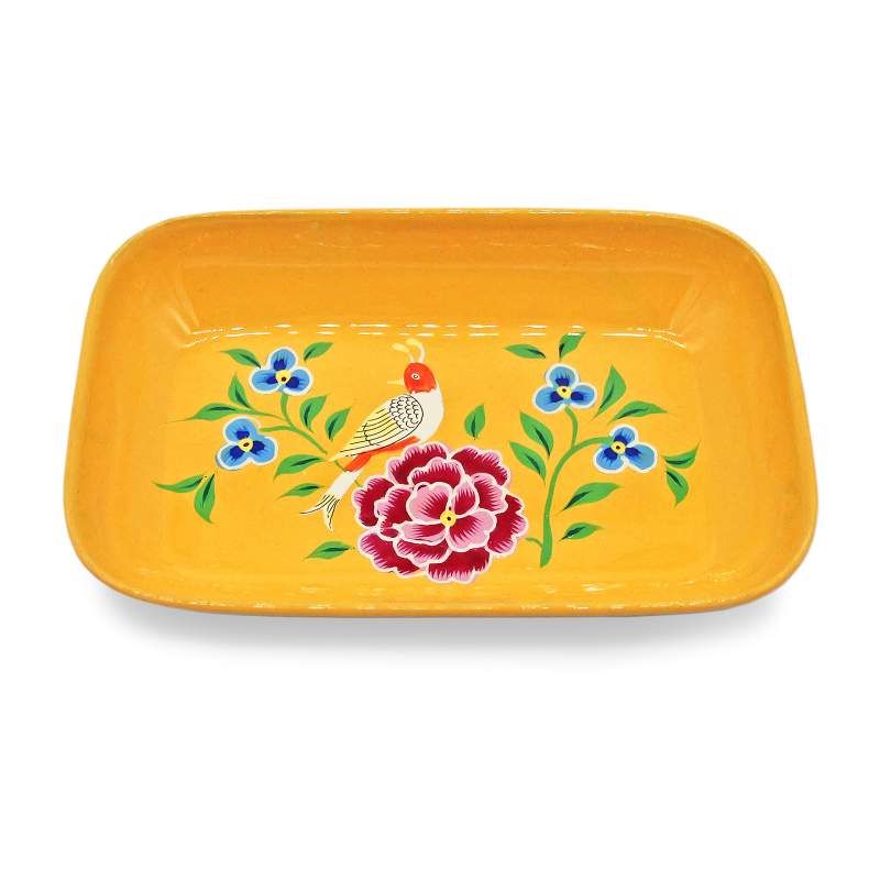 3rd Culture Bird Yellow Small Tray