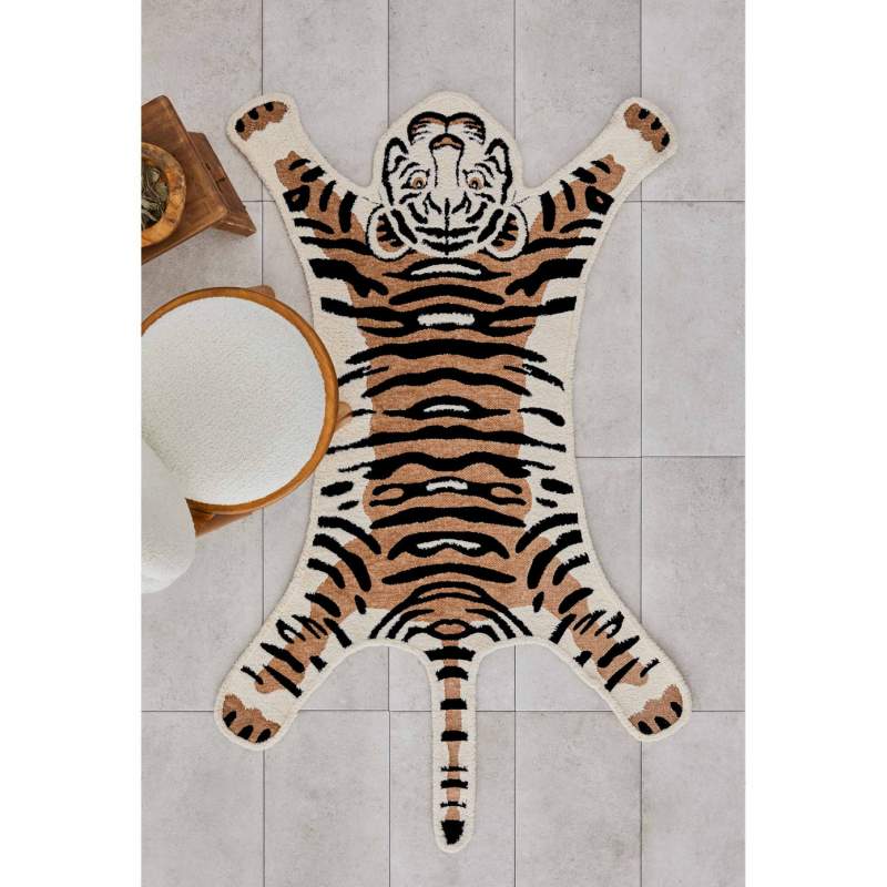 Cashmere Carpet Doğasever Recycled Cute Friends Kaplan 120x175 cm