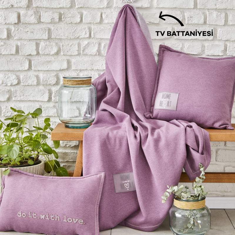Karaca Home Softy Comfort Tv Blanket Lilac 130x170cm Karaca Home Softy Comfort Tv Blanket Lilac 130x170cm