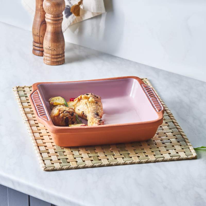 Karaca Baker Pink Oven Tray 23 cm