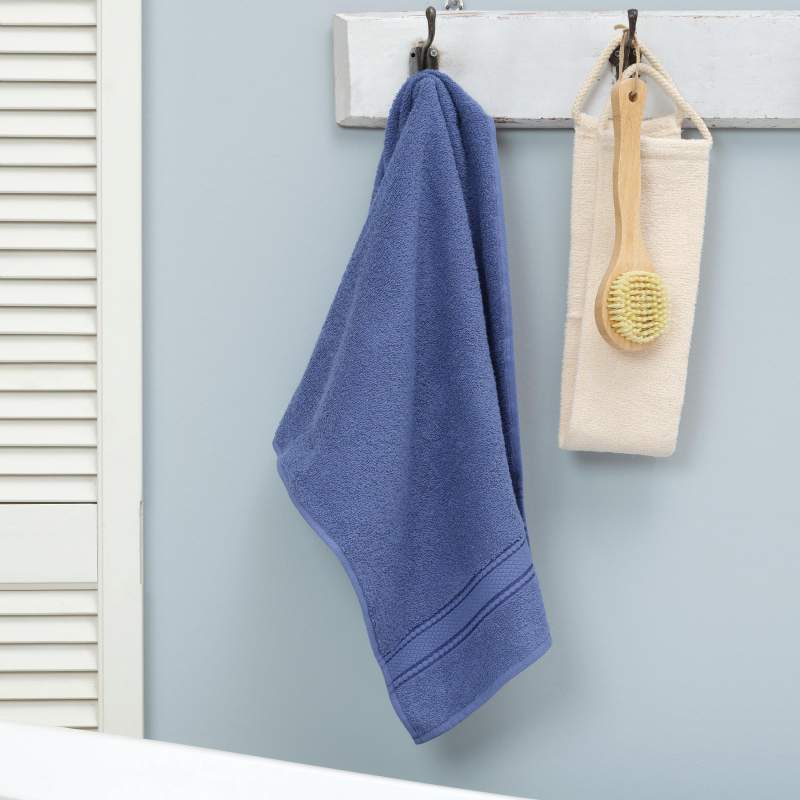 Karaca Home Daily Soft 100% Cotton Face Towel 50x90 cm Indigo Karaca Home Daily Soft 100% Cotton Face Towel 50x90 cm Indigo